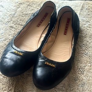 PRADA ballet flats - Black size 37 eu